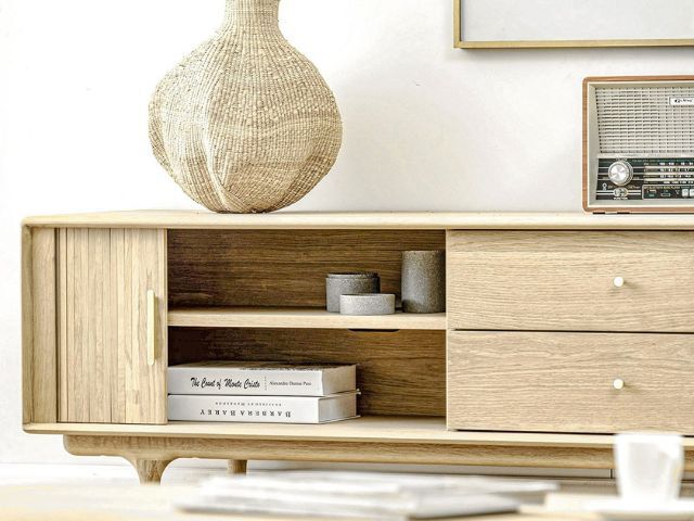開梱設置無料】 JULIE TV BOARD 2000 WHITE OAK ジュリーTV