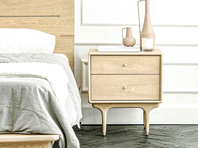 JULIE BED SIDE TABLE WHITE OAK ジュリーベッドサイドテーブルホワイトオーク