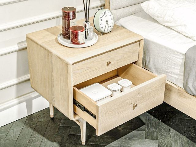 JULIE BED SIDE TABLE WHITE OAK ジュリーベッドサイドテーブルホワイトオーク