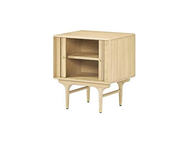 JULIE 2DOOR BEDSIDE TABLE WHITE OAK ジュリー2ドアベッドサイドテーブルホワイトオーク