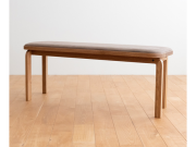 COCCO ベンチ DENTOU KOUGEI 伝統工芸 無垢材 森宣雄 2人掛け クッション付き