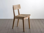 プラム2チェア ウッド SIKI FURNITURE シキファニチア/椅子 無垢材 板座