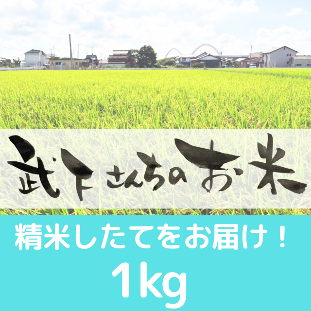 無くなり次第終了【都度買い】精米したてでお届け！武下さんちのお米_１kg