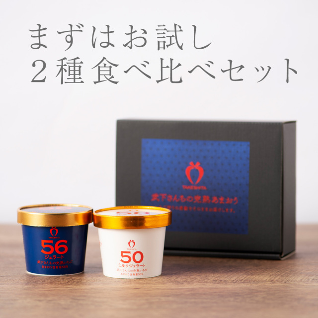 【オーダージュエリー…様】専用(1/2)・赤/青、各360ｇ≪同購入特割特価≫ いちご農家の通販ギフト あまおう50％ ミルクジェラート 1カップ