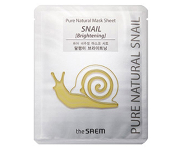 【10枚までゆうパケット対応】ザ　セム　ピュアナチュラル　マスクシート　スネイルブライトニング　20ml　0069