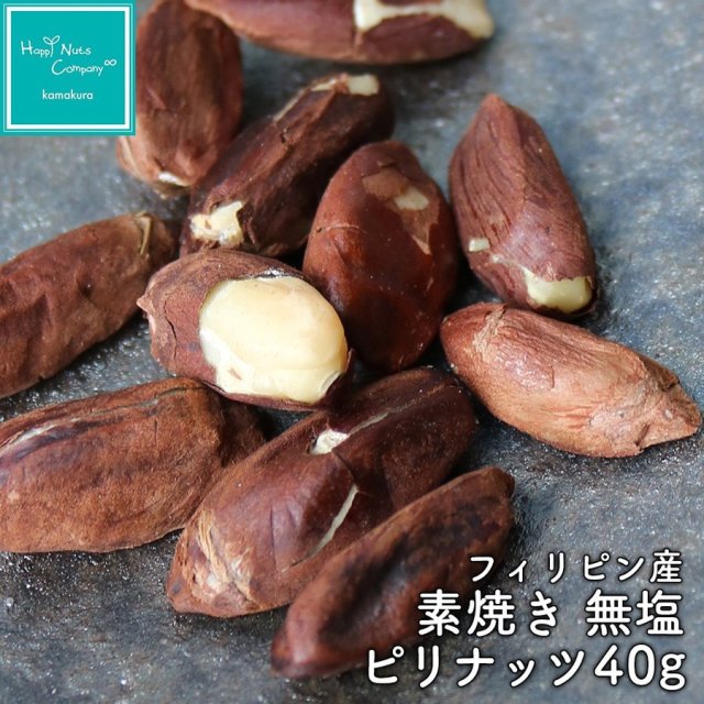 ピリナッツ 素焼き 無塩 無添加 小分け 40g フィリピン産 ハッピー