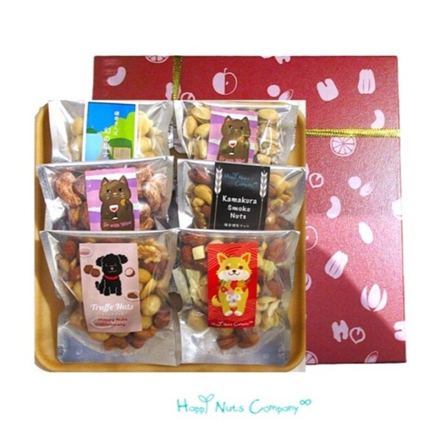 ◎高級貼箱◎【ミックスナッツ】 おつまみdeナッツ詰め合わせギフト 高級箱入り 6種類 燻製 チーズ トリュフ 幻の塩 /公式サイト HappyNutsCompany