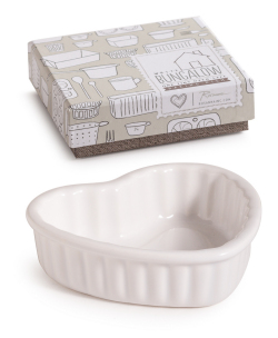 ハンドメイドにROSANNA・ロザンナ　ホワイトバンガロー　ミニハートケーキパン