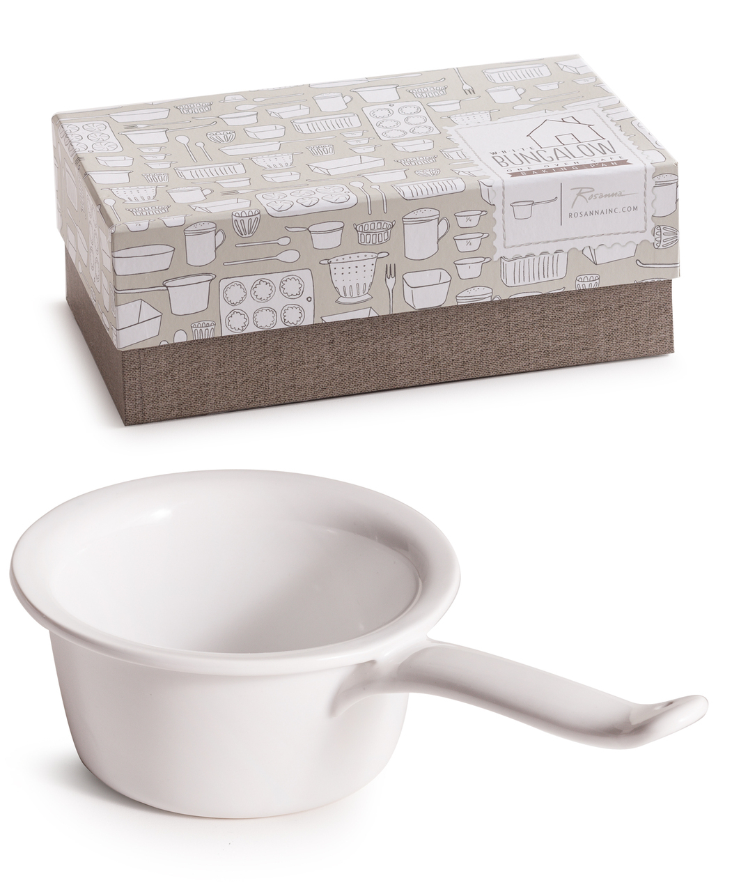 ハンドメイドにROSANNA・ロザンナ　ホワイトバンガロー　スモールベイキングソースパン