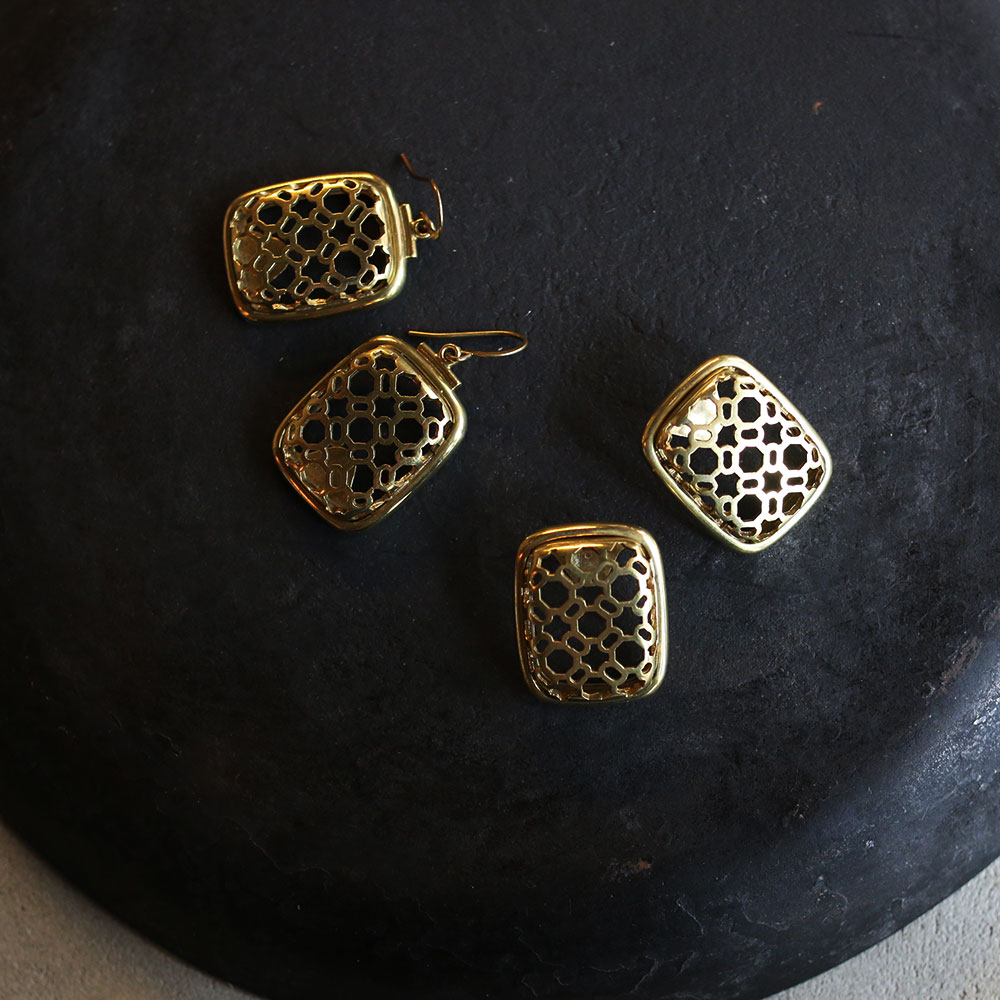 COAS  Brass Pierce&Earring