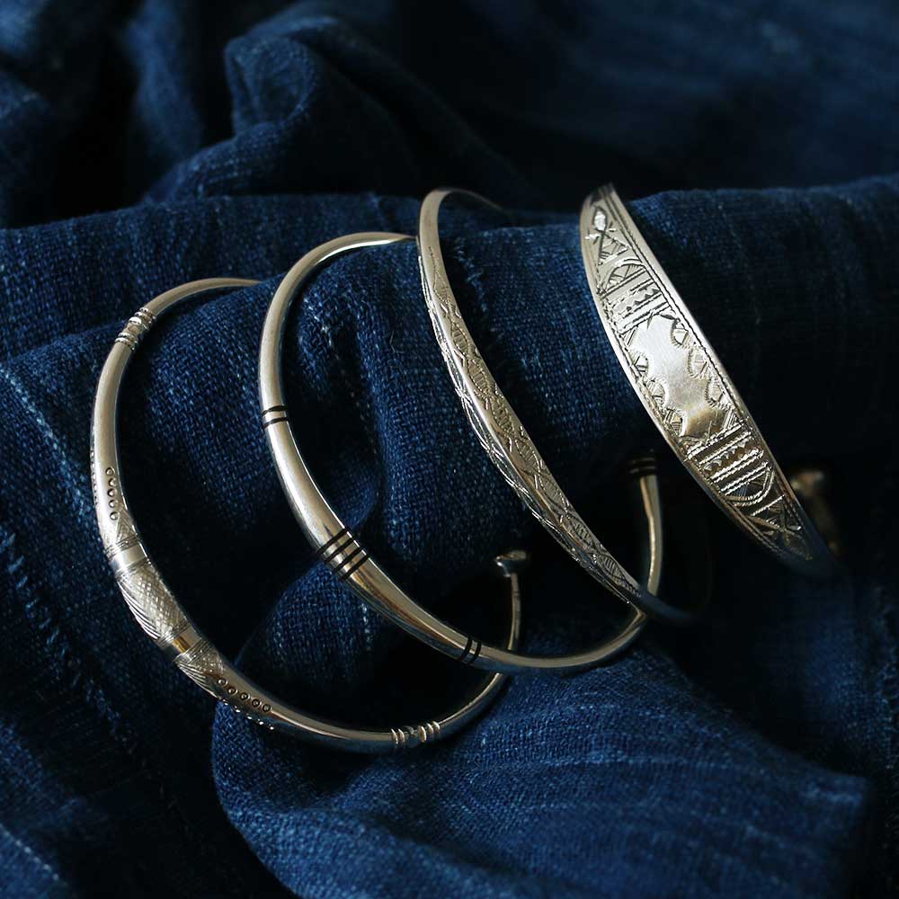 TUAREG JEWELRY Silver Thin Bangle