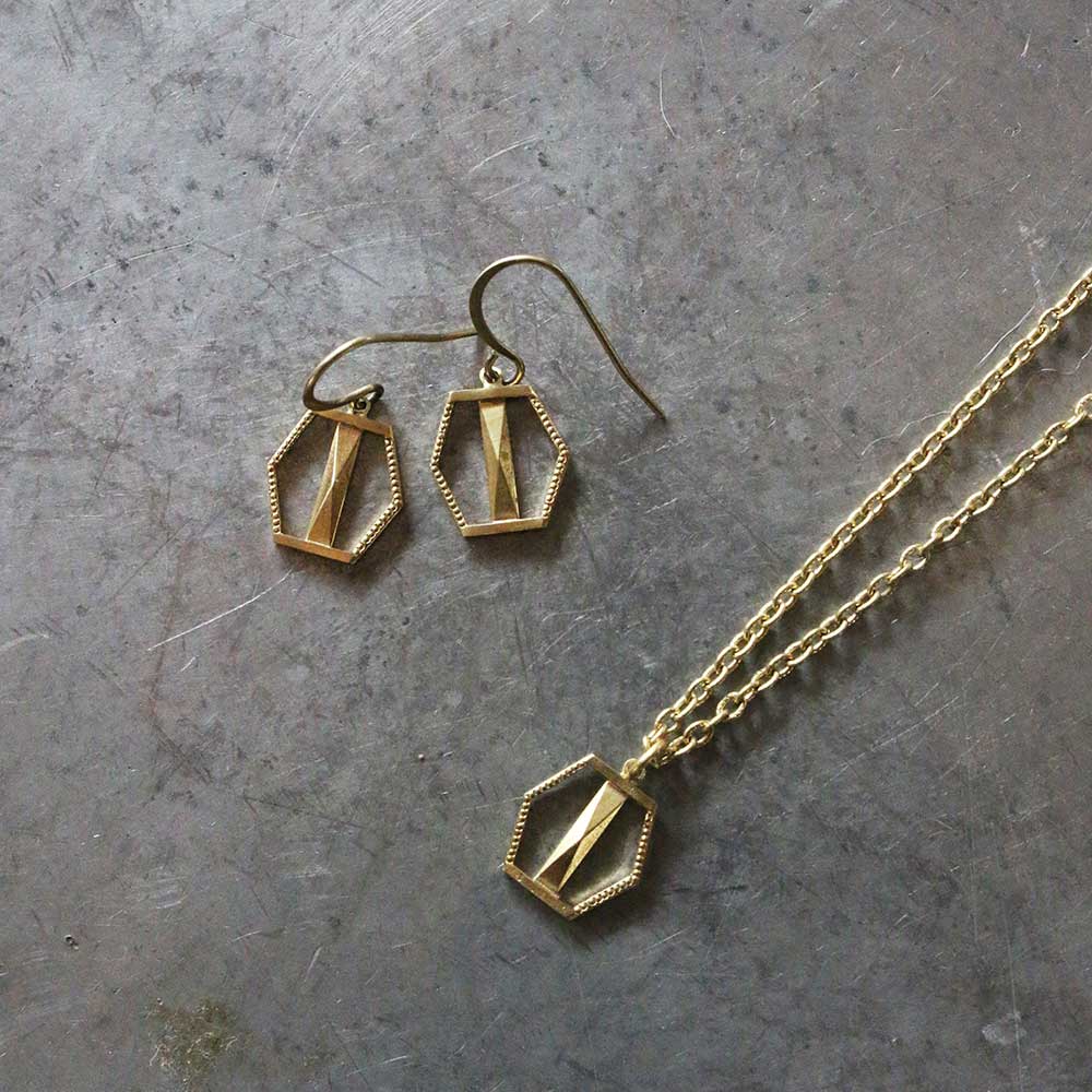 COAS  Brass Necklace&Pierce