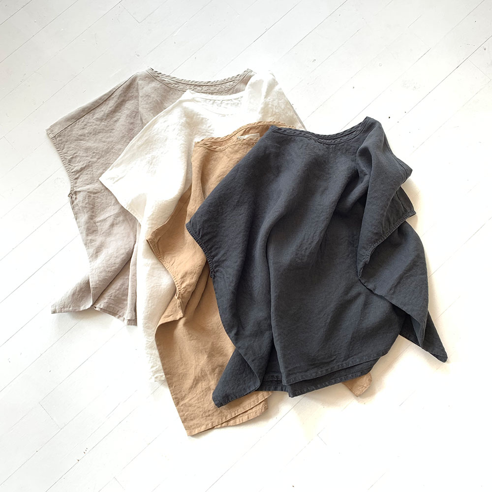 Relier Linen Big Pullover Shirts