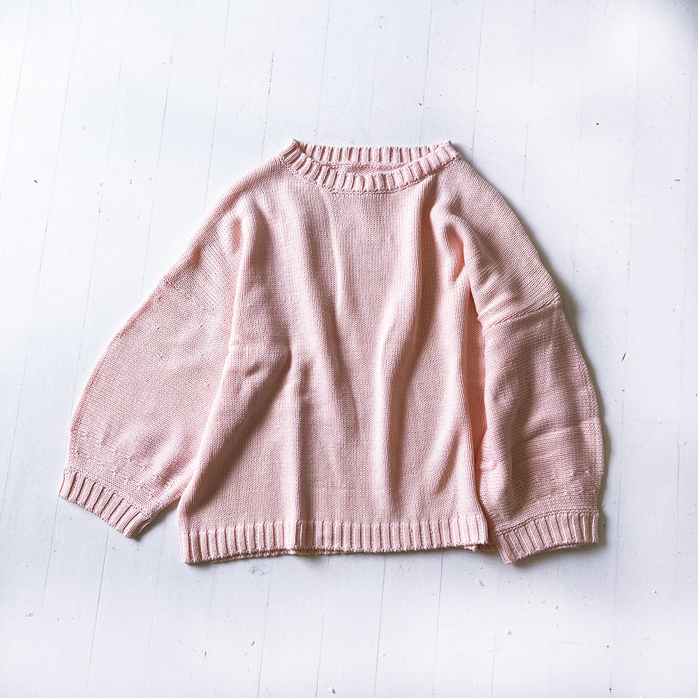 Puff Sleeve Wide Knit P/O