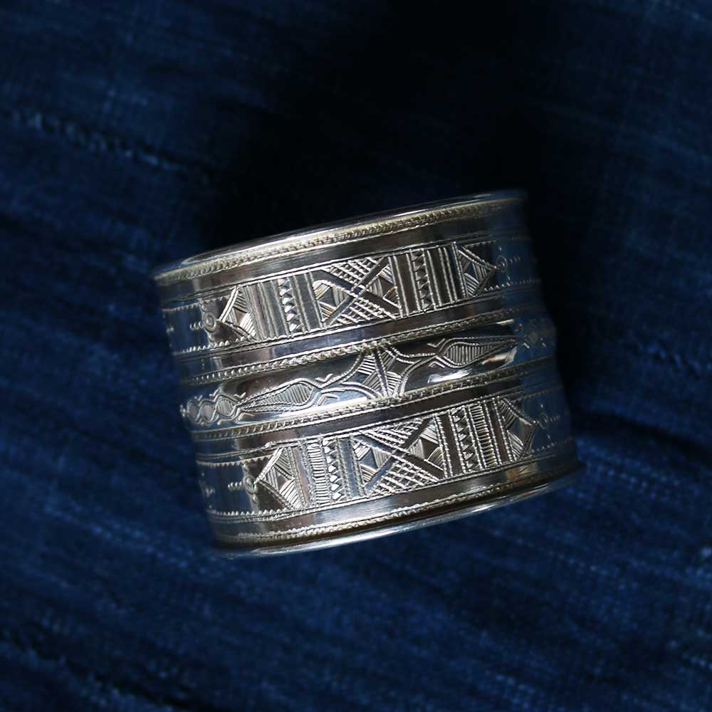 TUAREG JEWELRY Silver Bangle 《B》