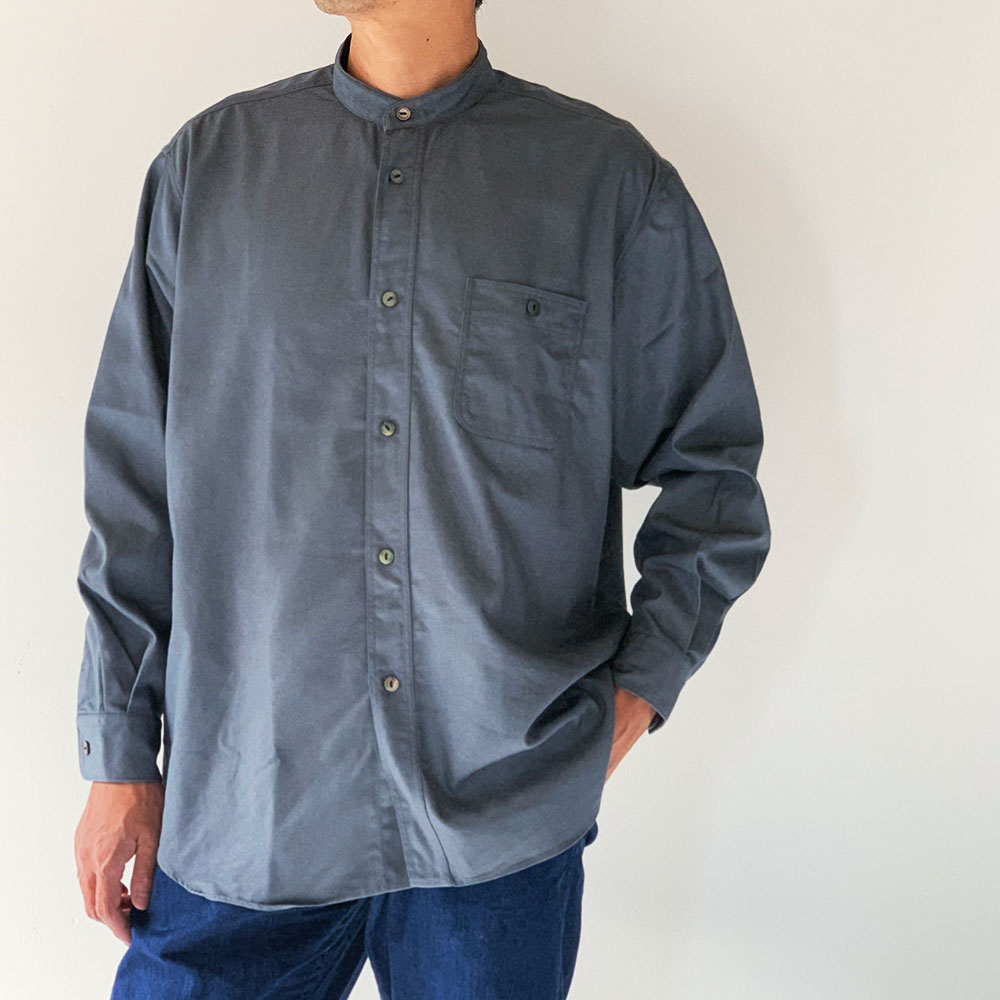FUJITO B/S Stand Collar Shirt (Mens)