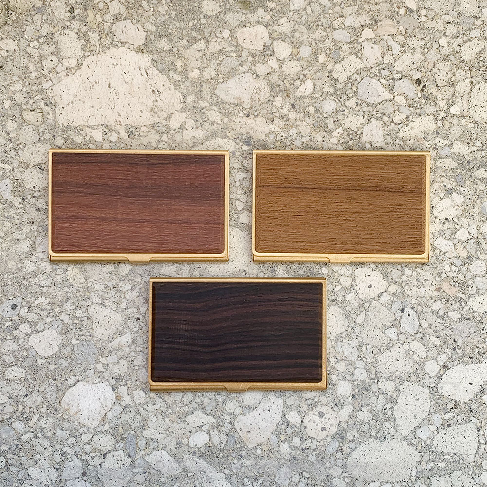 Wood+Brass Card Case