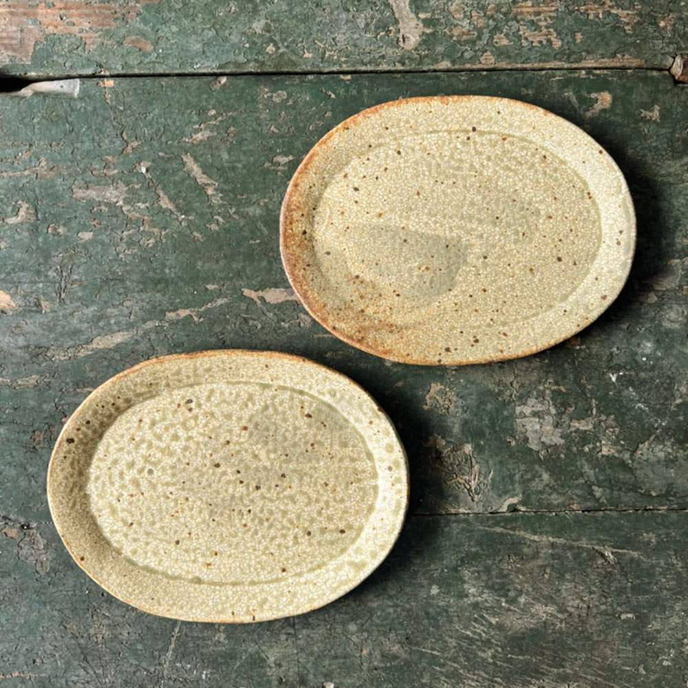 オーバル皿6寸  //  馬渡新平