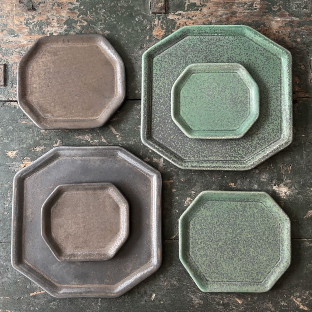 オクタゴンプレート  // 阿蘇焼窯元