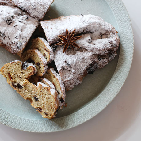 型染め 9寸リム皿 // 徳山久見子