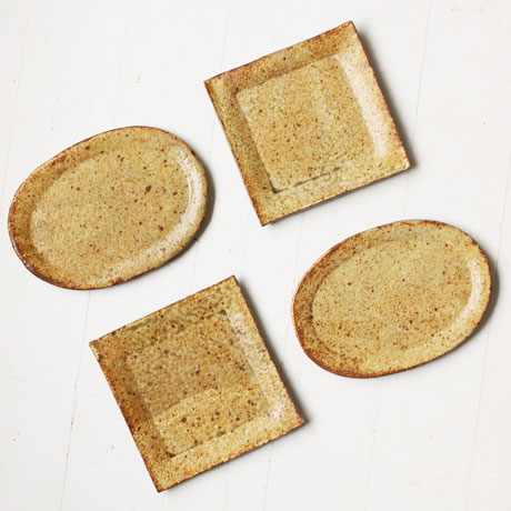 四角皿、楕円皿  // 馬渡新平