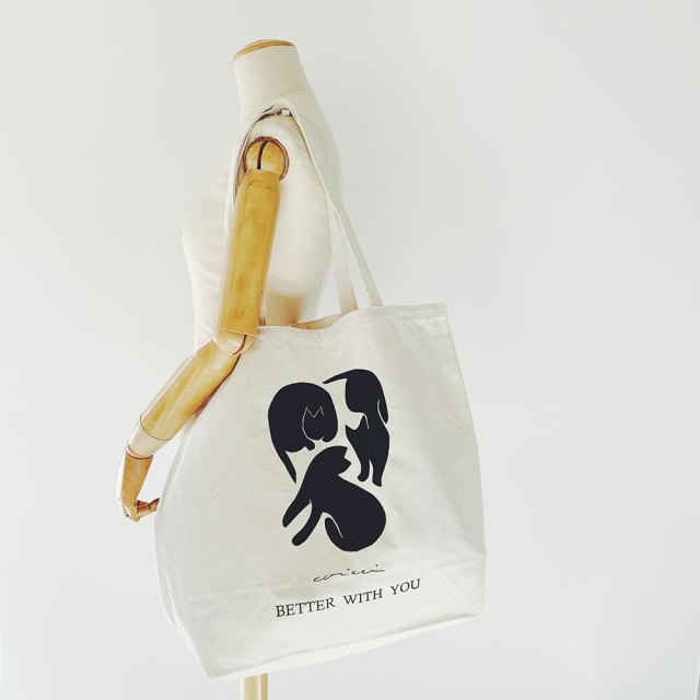 ARTCO.LAB  Eco Bag《 BETTER WITH YOU /Cat》