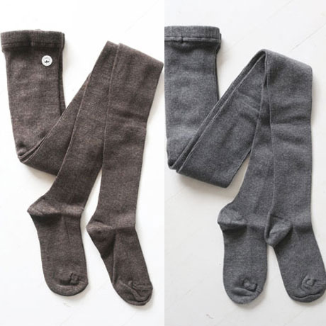 Organic Cotton Melange rib１×１tights