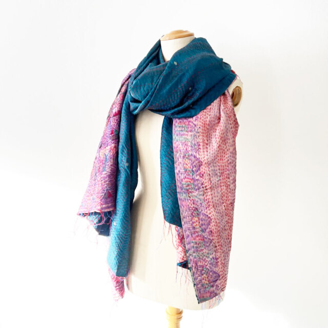 Kantha  Silk Stole