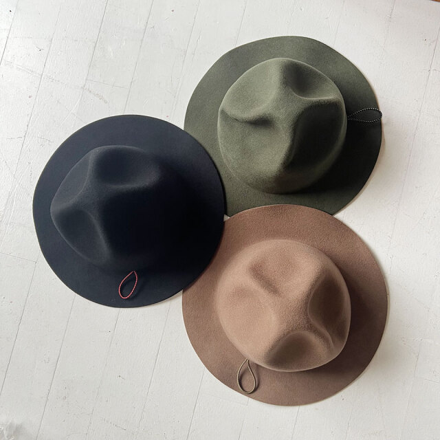 THE H.W.DOG CO ウールハット ハット オリーブ トラベラーズハット 非常識