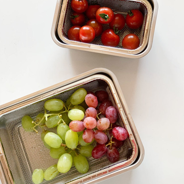 ステンレスバット&ザル