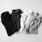 Random Rib Cotton Turtle Neck / ４色