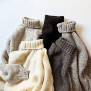 Harley of Scotland Ecology Yarn POLO Roll Neck  (Unisex)