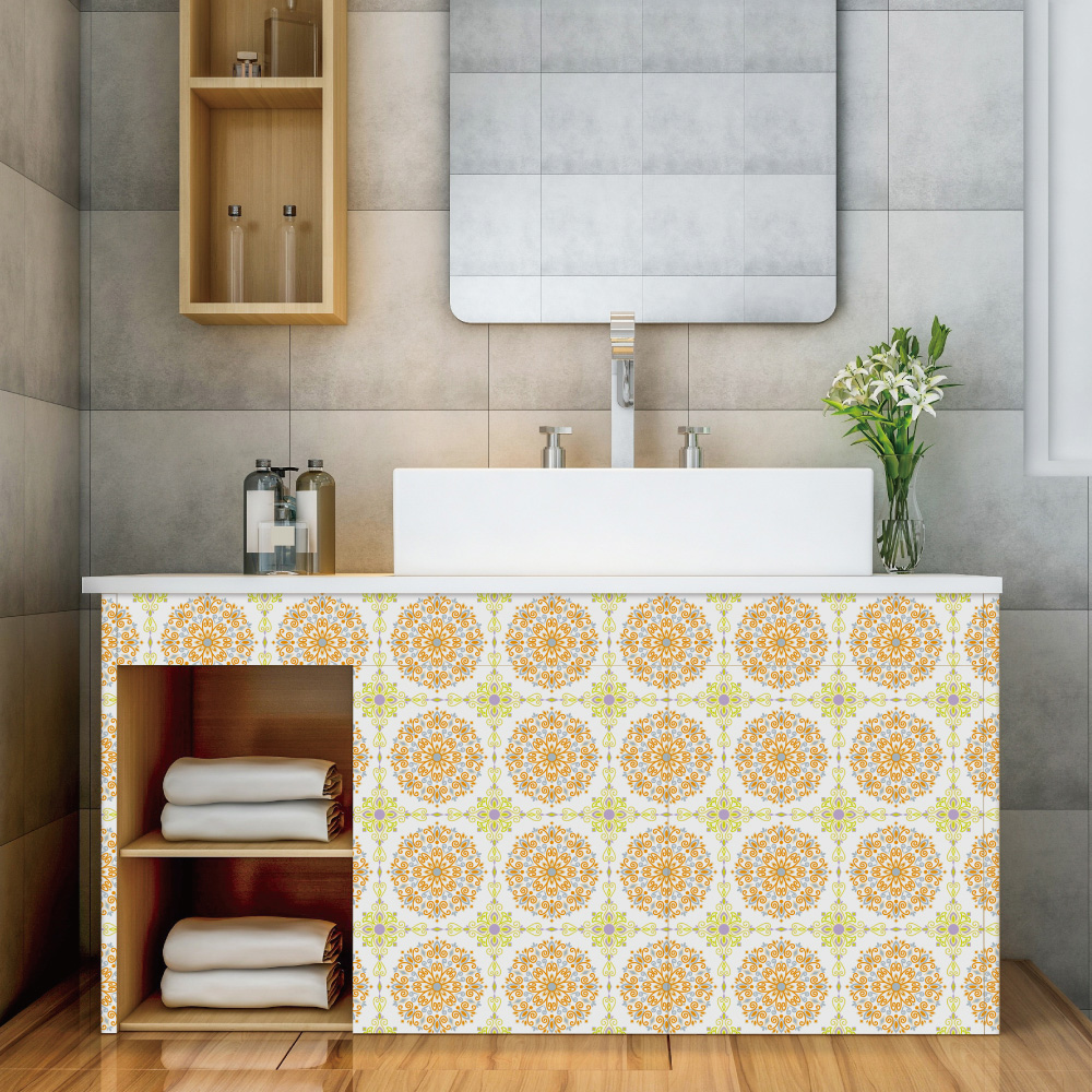 リメイクシート・MikiSaitoのFlowerpatterntiles