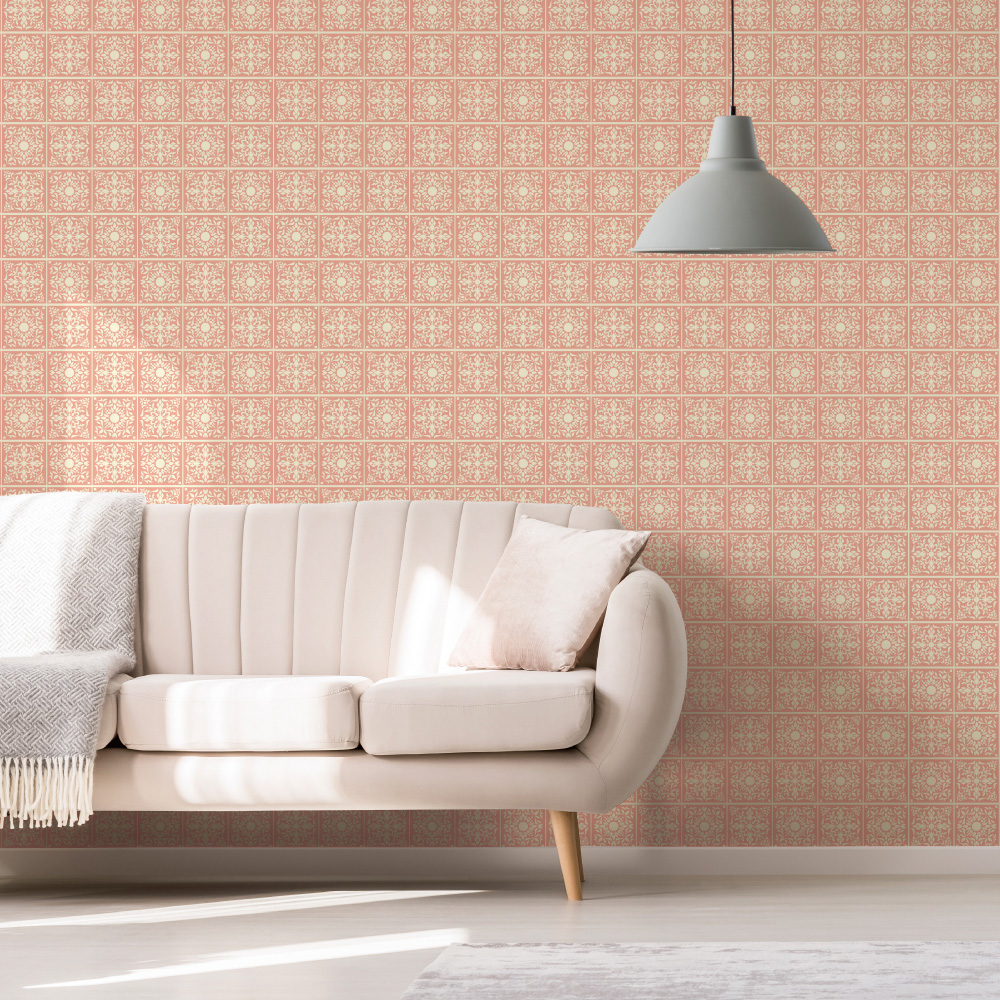 シール壁紙・Miki SaitoのSquare Flowers