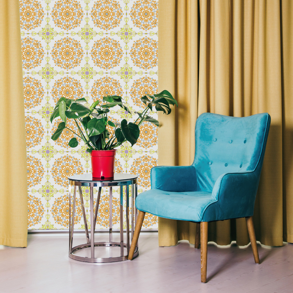 シール壁紙・Miki SaitoのFlower pattern tiles