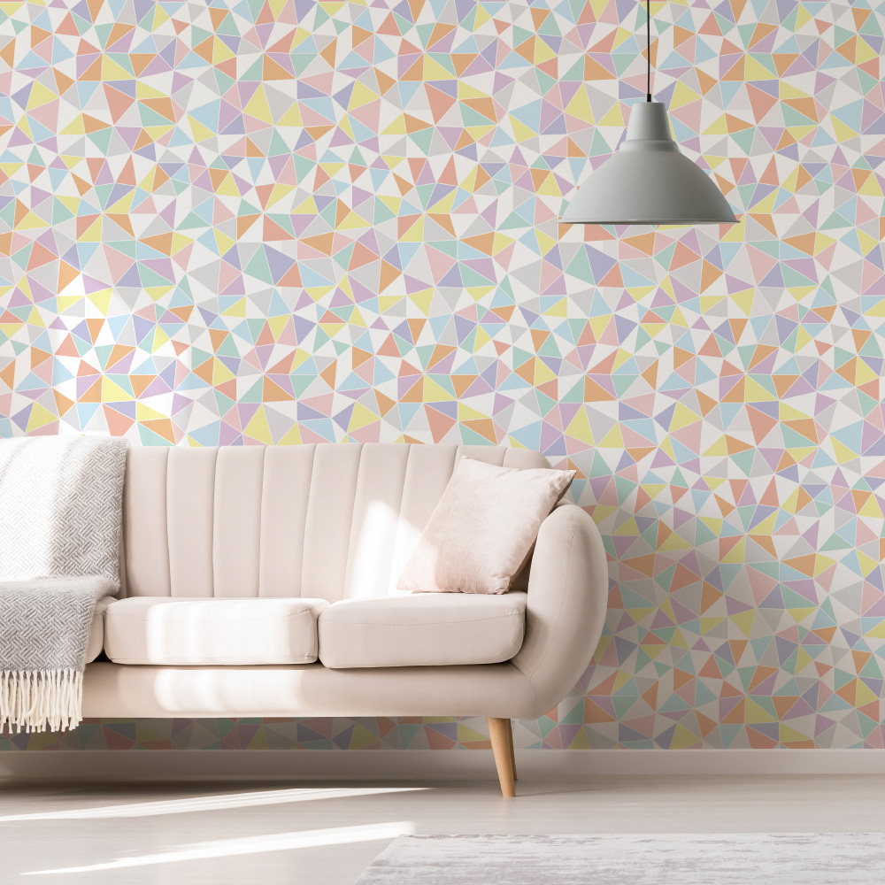 シール壁紙・Miki SaitoのTriangle mosaic