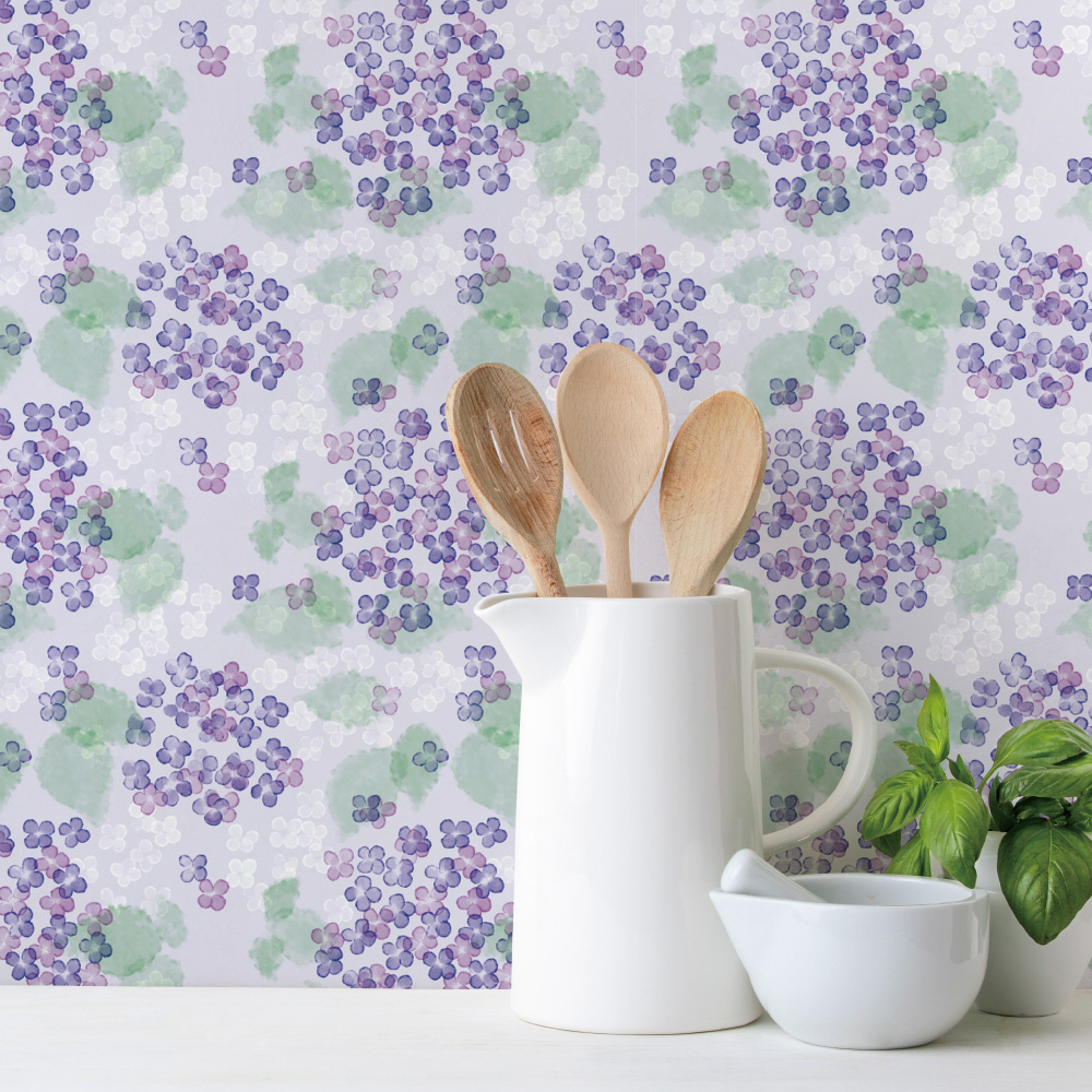 シール壁紙・広瀬順子のあじさい