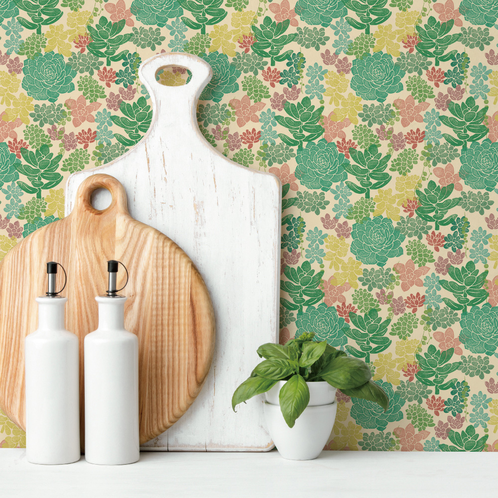 シール壁紙・広瀬順子の多肉植物