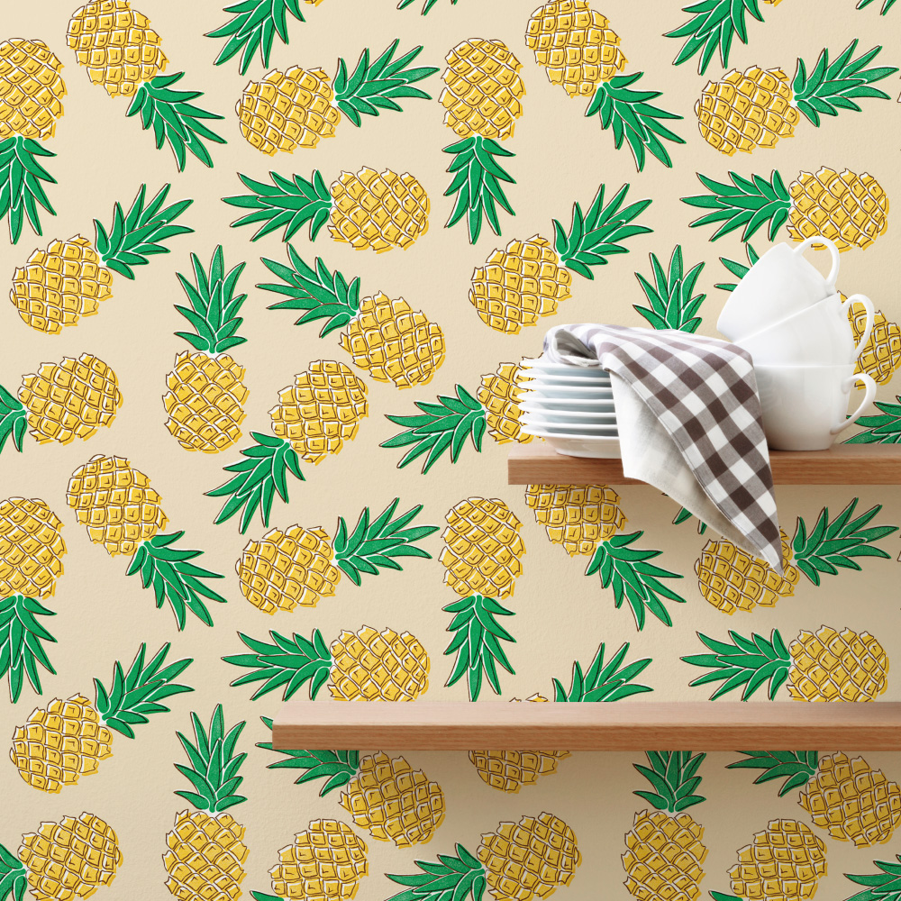 シール壁紙・広瀬順子のパイナップル