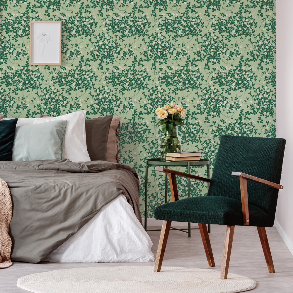 シール壁紙・広瀬順子のしろつめくさ