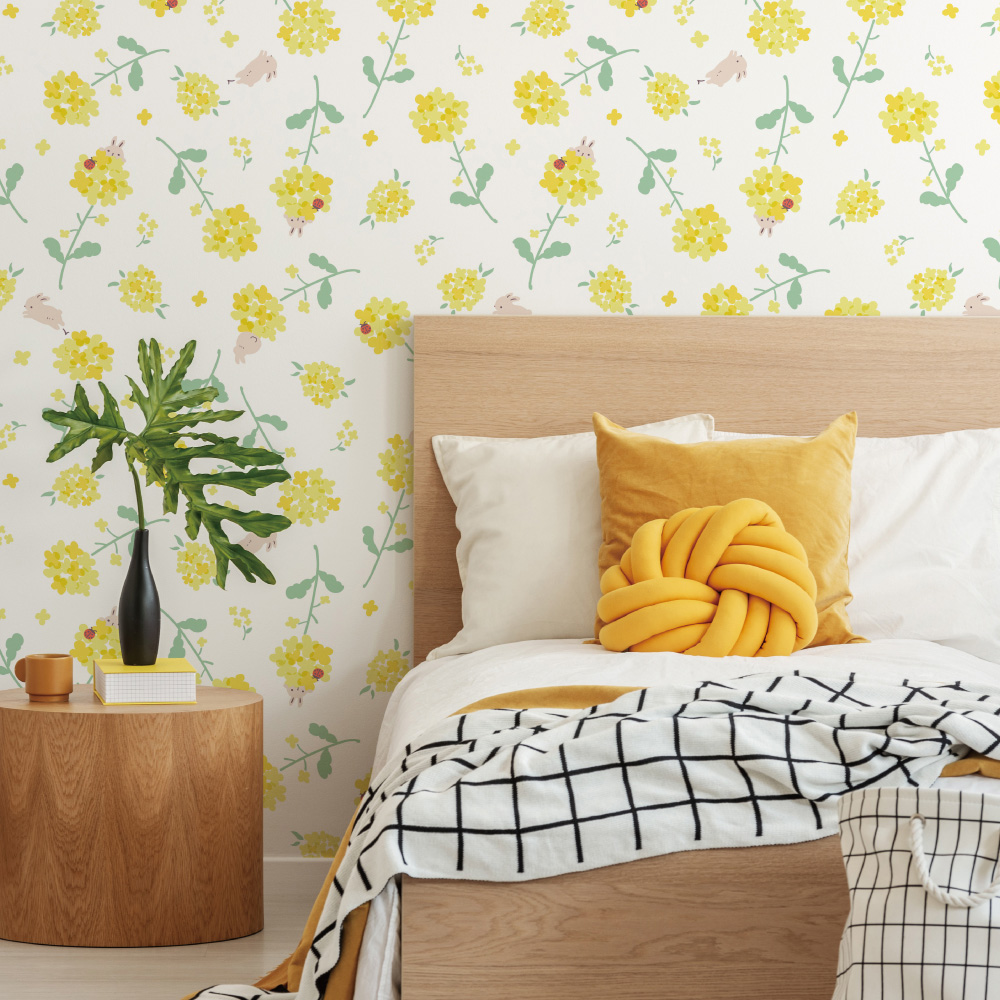 シール壁紙・merry laughの菜のはな畑