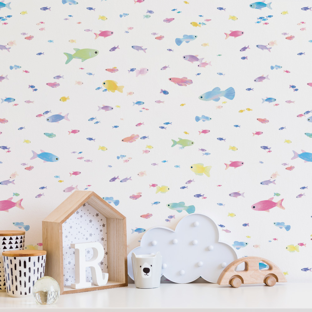 シール壁紙・chapeonyaの泳ぐ魚