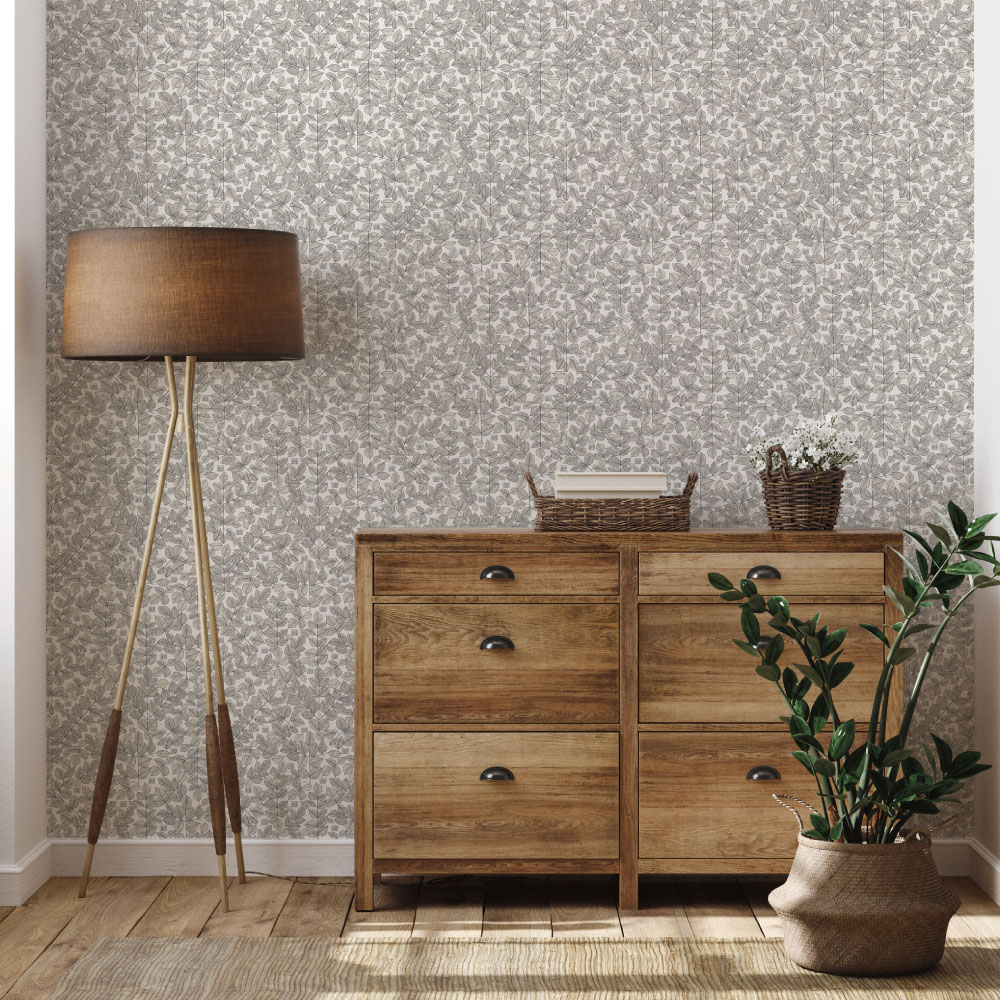 シール壁紙・OkuのRetro Leaf