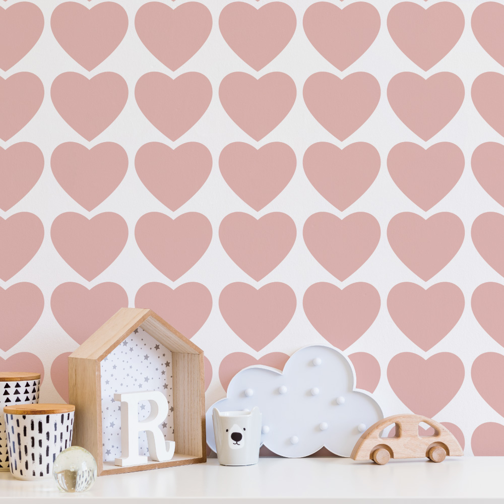 シール壁紙・tomoko arakawaの大きなハート