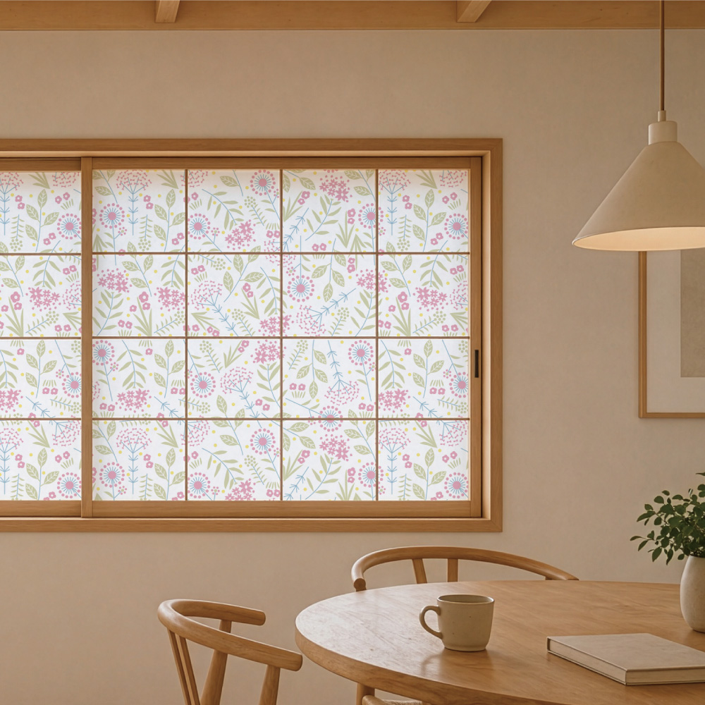 デザイン障子紙・Mayumi materiaaliの野に咲く花