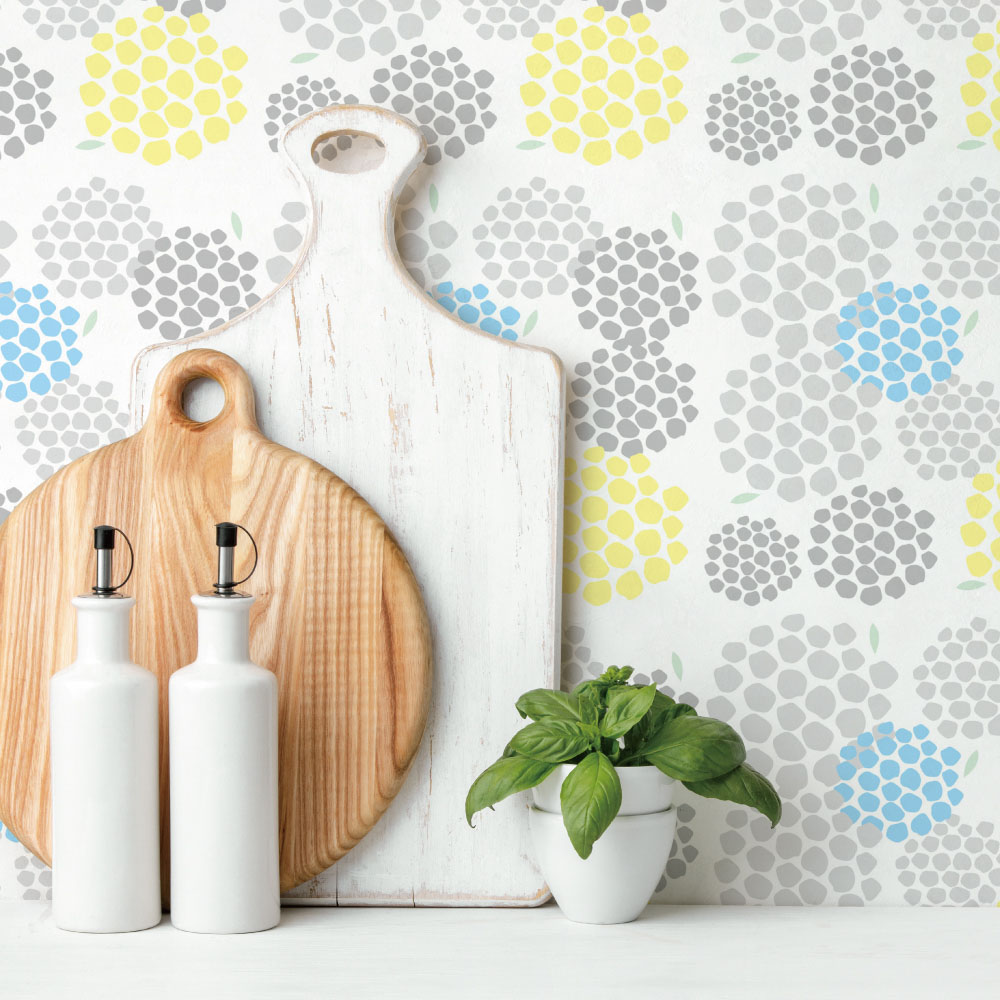 シール壁紙・Mayumi materiaaliのあじさい