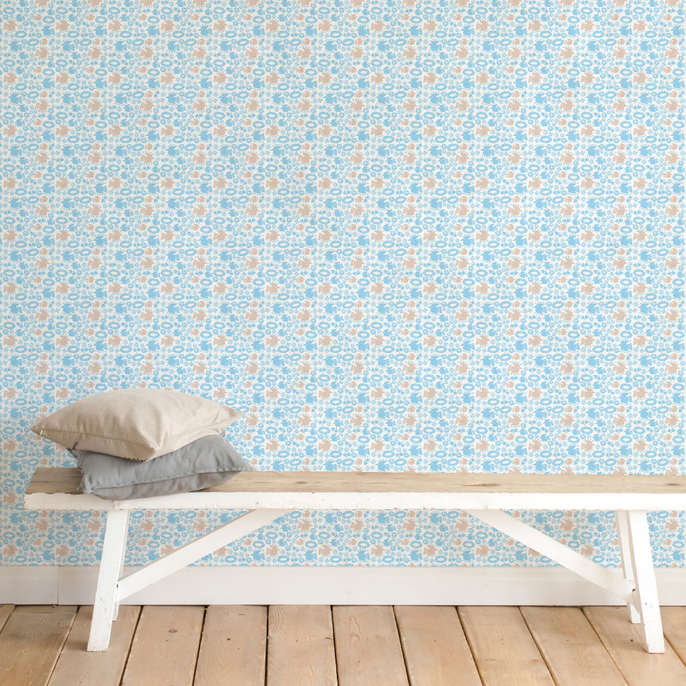 シール壁紙・Mayumi materiaaliの鳥と花たち