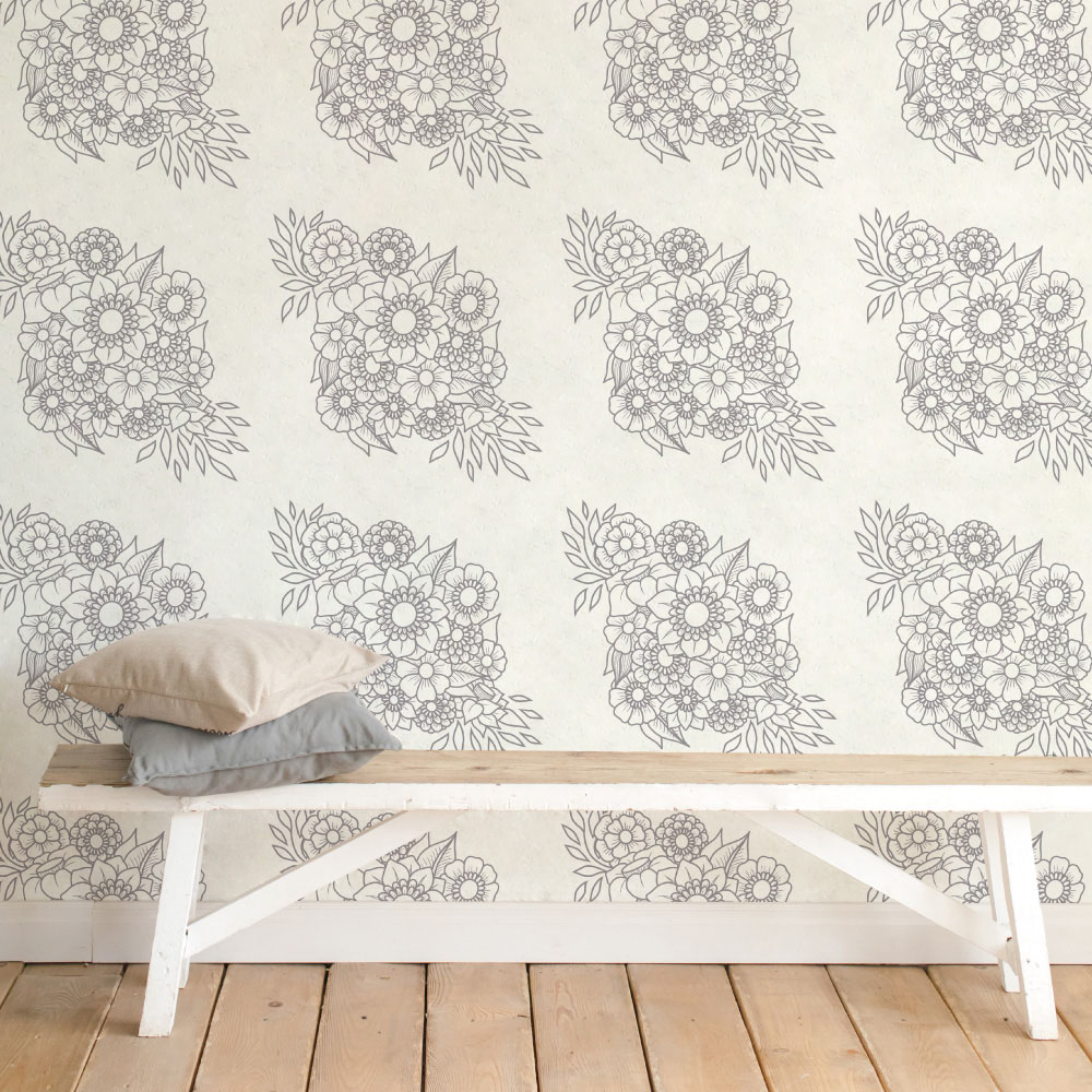 シール壁紙・玖留巳のbouquet