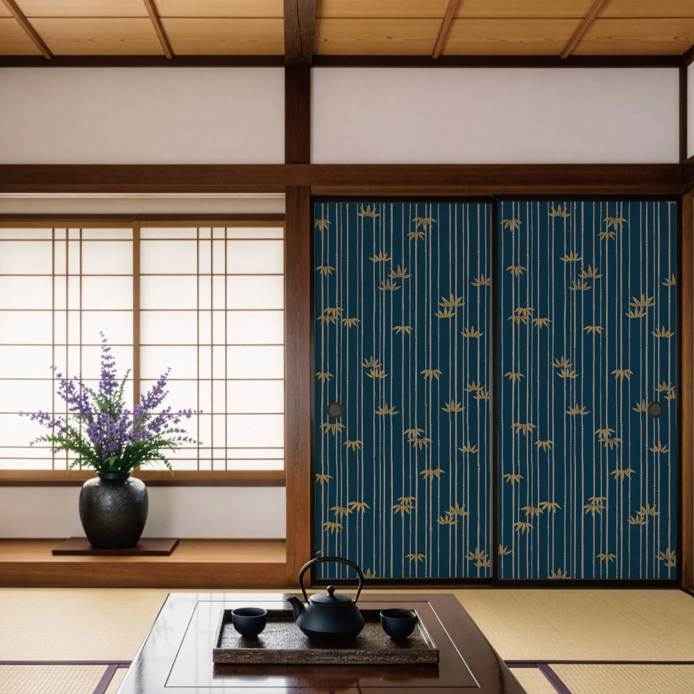 ふすま用リメイクシール・いろはなの竹林