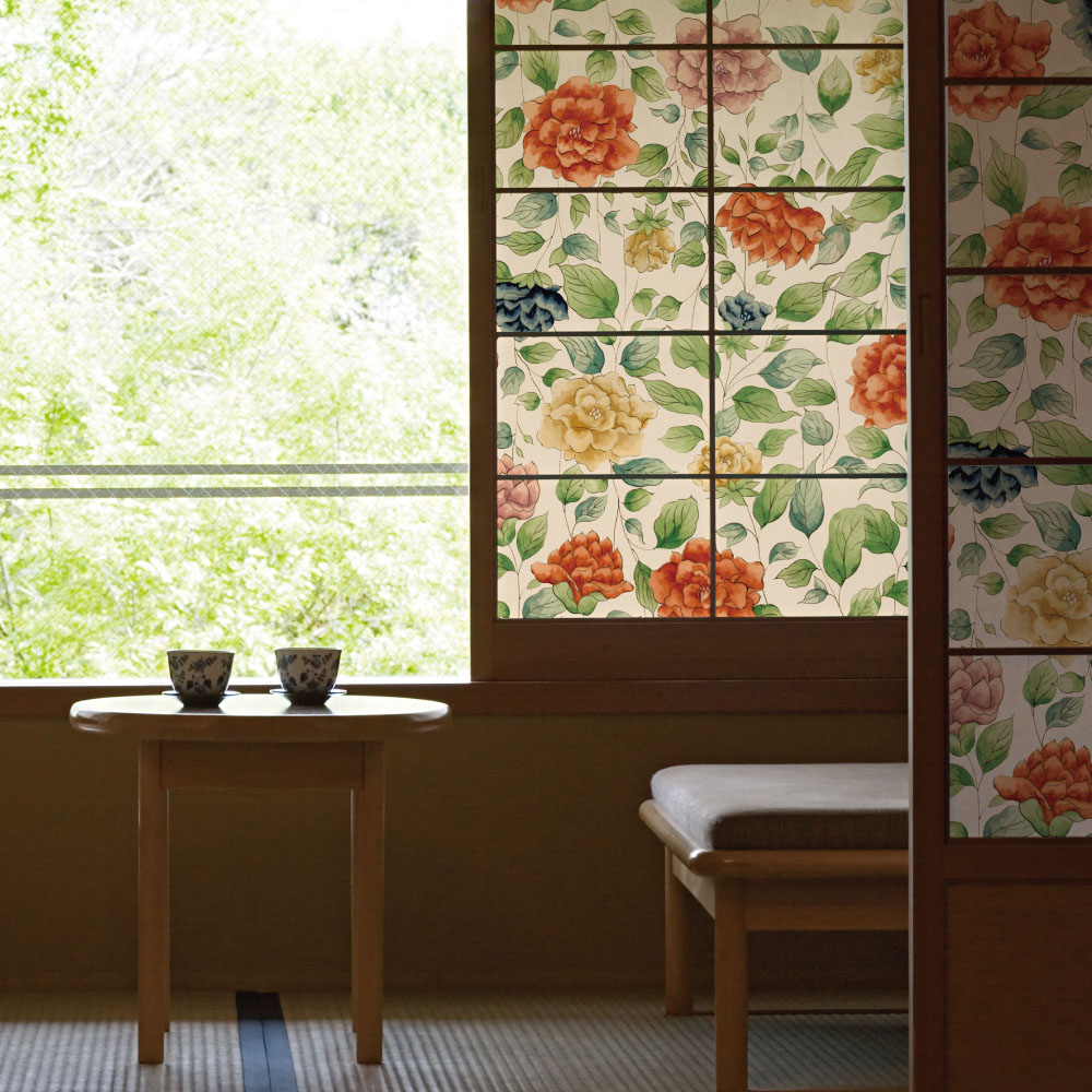 デザイン障子紙・いろはなの咲匂う